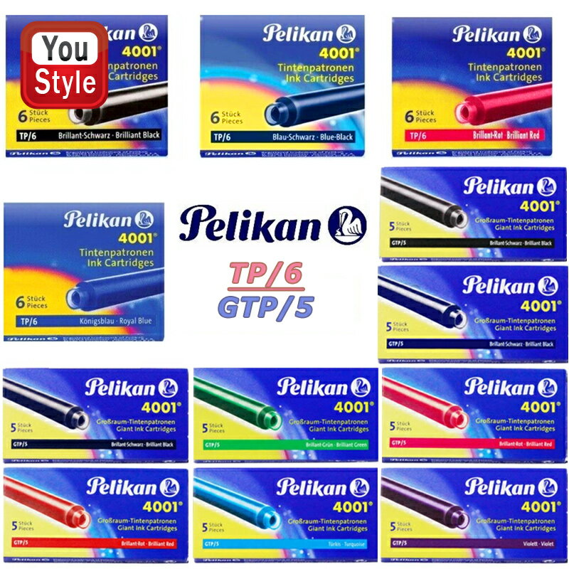 ペリカン PELIKAN カートリッジインク 4001 5本入 GTP/5 Ink レフィル 6本入 TP-6 全12色のサムネイル