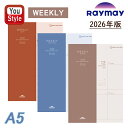 【4日20時~3h限定★10%OFFクーポン★】【2026年版】レイメイ藤井 ダイアリー システムノートダイアリー A5 ウィークリー レフト RFDR2677...