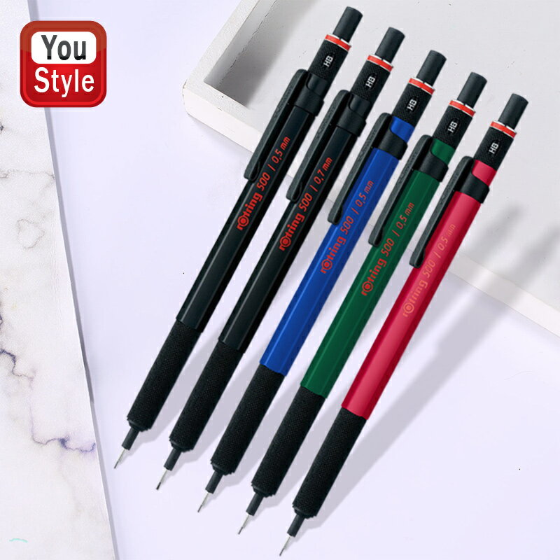 ロットリング ROTRING 500 メカニカルペンシル ブラック 0.35/0.5/0.7mm 1910973/1904725/1904727 ブルー2164105/グリン2164106/レッド2164107 0.5mm シャープペン/ペンシル