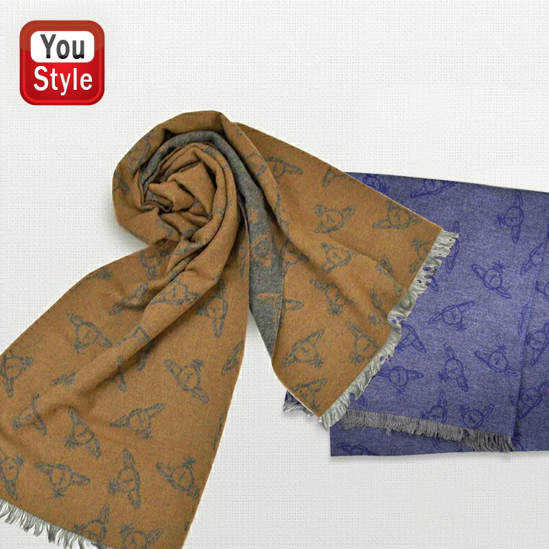 【ブランド】 ヴィヴィアンウエストウッド VIVIENNE WESTWOOD 【品　　名】 マフラー Scarf Collection 81030013 10643 GE 【カ ラ ー】 キャメルト CAMEL：81030013-10643-GE-C201 グレイ GREY：81030013-10643-GE-P201 【サ イ ズ】 幅：約39cm 長さ：約175cm(フリンジ含む) フリンジ片側部分：約3cm 【材　　質】 レーヨン37%、アルパカ28％、ウール19％、ナイロン16％ 【原 産 国】 イタリー製（Made in Italy) 【付 属 品】 ヴィヴィアン専用ボックス 【商品説明】 オーブマーク（王冠と地球）をモチーフにしたアイコニックな存在のヴィヴィアン・ウエストウッド。 ブリティシュモードのカリスマとして君臨しており日本ではティーンズをはじめ若者に絶大な人気です。 上質ウールによる優しい肌触りで毎冬の定番アイテムとして評判頂いているマフラーです。 年代やスタイルを問わずご愛用頂けるのでプレゼントにも最適な逸品です。 【商品について】 ※出来る限り実商品カラーを再現しておりますが、モニターの種類や設定により、実商品のカラーが若干異なることがございます。 ※計測サイズは平置き実寸サイズのため、多少の誤差はご容赦ください。 ※各種装飾デザインや加工等は商品により多少異なる場合がございます。 ※（全て商品を平置きにした状態で計測したものです。単位：cm） 【注意事項】 汚れありやタグなどの付属品不足は返品承れませんのでご注意ください 母の日、父の日、敬老の日、誕生日、成人の日、ブライダル、バレンタイン、ホワイトデー、記念日、お中元、お歳暮、正月、先生・上司へのプレゼント。または、結婚内祝い、出産内祝い、入園・入学祝い、合格祝い、卒業祝い、就職祝い、昇進祝い、開店祝い、新築祝い、還暦祝い、古希祝いなどのお祝いのギフトに！転勤、退職、退社、送別会などにも！高級万年筆・人気ボールペンなどブランド筆記具、システム手帳・ペンケース、財布・ベルトなど用意しております。名入れ・ラッピング・のしも対応可能。/You STYLE