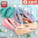 ジップイット ZIPIT ファーリーモンスターポーチ ブルー&ピンクZP-ZTM-FMP-BL /キャラメルホワイトZP-ZTM-FMP-CR/ティールグリーン...