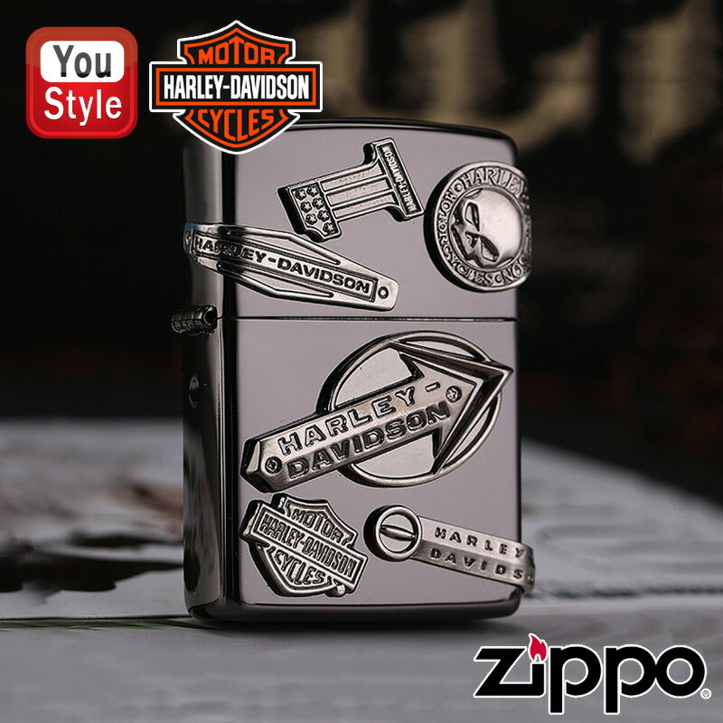 限定モデル zippo ジッポー ZIPPO ライター ハーレーダビッドソン 日本限定モデル メイクメタル 6PCS ブラック HDP-62 メンズ 豪華 喫煙具