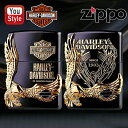 【あす楽対応可】ジッポー ZIPPO ライター ハーレーダビッドソン HARLEY-DAVIDSON 日本限定モデル イーグルメタル ブラックベース＆ゴールドメタル HDP-14 / HDP-15 記念品 豪華 喫煙具