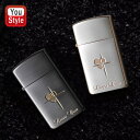 在庫一掃 赤字セール ジッポー ZIPPO オイルライター ラバーズ・クロス スリム Lovers Cross slim 黒サテーナ&金 63040298 銀サ...