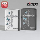 【11/1〜30ポイント5倍要エントリー】ジッポー ZIPPO フカシロ ライター Flying Butterflies Around The Cross シル...