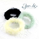 【1870円以上ゆうパケット送料無料】シュシュ/シンプル シフォン くしゅくしゅミニシュシュ ヘアゴムch39☆アイボリー/ミント/黒 ふわふわ キレイめアクセ ヘアポニー ヘアアクセサリー 髪飾り ガーリー風【あす楽対応】