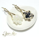 【定形外郵便OK290円】ヘアクリップ/くるっと簡単 バナナクリップ 華やか 大粒パール トルネードk257☆シルバー/ゴールド ヘアアクセサリー ねじり ひね...