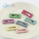 【1870円以上ゆうパケット送料無料】ヘアピン/パッチンどめ くすみカラー ミニミニ 小さめ フレームピン トライアングル p52☆紫/ショッキングピンク/ピン...