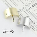 【1870円以上ゆうパケット送料無料】ポニーフック/シンプル 上品 メタル スクウェア pn144☆シルバー/ゴールド 定番 ヘアカフ ヘアカフス ヘアアクセサ...