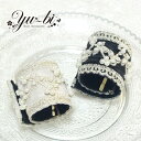 【5/26まで複数買いで割引クーポンあり】ポニーフック/華やか 刺繍 パールビーズ ワンタッチ 簡単 ショートサイズpn17☆白/黒 ぐるりん 巻き付けるだけ ...