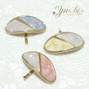 【1870円以上ゆうパケット送料無料】ポニーフック/マーブル模様 バイカラー 楕円 オーバル キレイめアクセ pn27☆ホワイトベージュ/ピンク/水色 マーブル柄 パステルカラー ヘアカフス ヘアアクセサリー 髪飾り ヘアピン【あす楽対応】