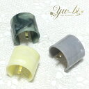 【1870円以上ゆうパケット送料無料】ポニーフック/すっぽりヘアゴムが隠れます マーブル柄 筒状 pn29☆クリーム/緑/グレー マーブル模様 幅広 ヘアカフス...