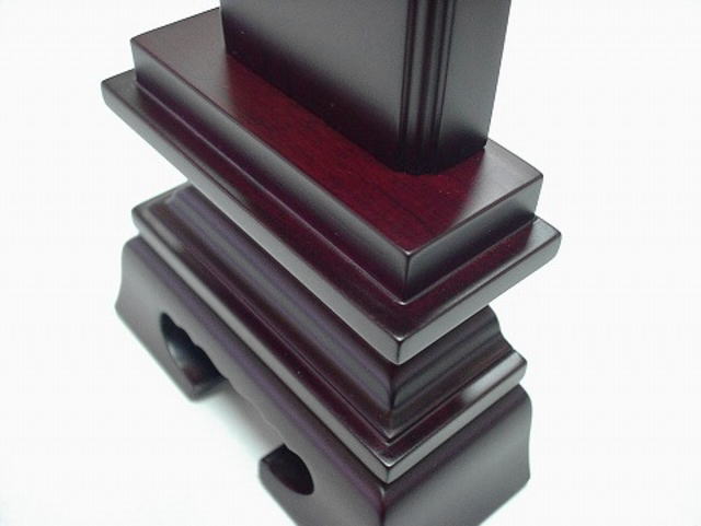 唐木位牌　紫檀春日5.5号（したんかすが）