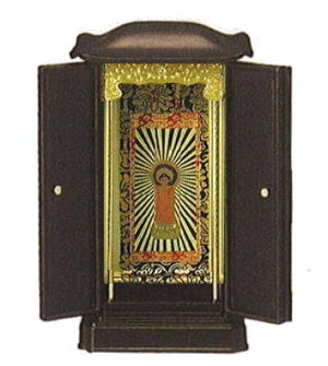 【小型仏壇】【ミニ仏壇】厨子型ミニ仏壇(小)・木目色全部こみこみセット【送料無料】02P27May16