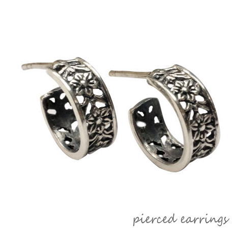 樂天商城 - シルバーピアス G型ピアス63 e063(e-6-5) シルバー925 silver925 シルバーアクセサリー レディースピアス
