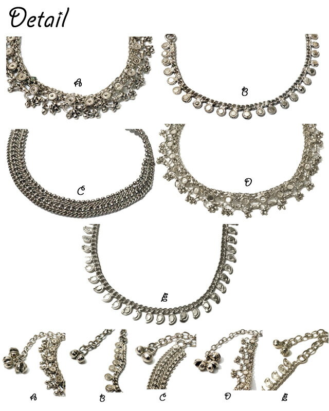 インド製チェーンアンクレット 鈴 エスニック フィリップ オーディベール風 ブレスレット レディースアンクレット レディースアクセサリー mens 母の日 ボリュームアクセ