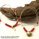 \半額★50%OFF/フェザーとコンチョがクールなホワイトハーツビーズのアンクレット ユニセックス ブレスレット ネイティブアメリカン アンティークレディース ...