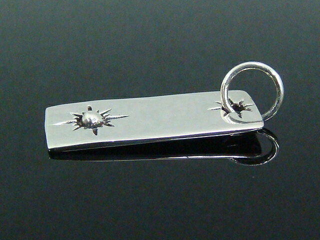シルバー925 太陽の模様のプレーンプレートペンダントヘッド silver925 シルバーア...