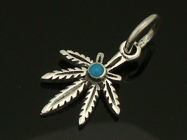 シルバー925 ターコイズ 青 マリファナ インディアン silver925 シルバーアクセサリー ペンダントヘッ..