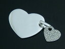 シルバー925 ハートのペンダントヘッド silver925 シルバーアクセサリー ペンダントヘッド ペンダントトップ レディース パヴェ風 キラキラ スワロフスキー