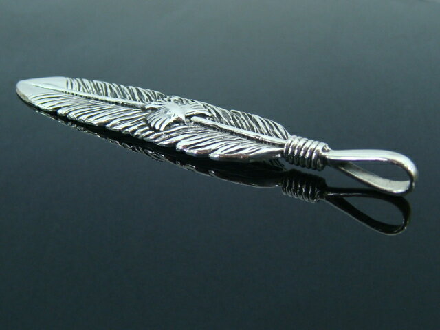 シルバー925 フェザー 羽根 メンズペンダントトップ silver925 シルバーアクセサリ...