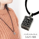 宝石箱 ケース ロケットペンダント風 箱型 メンズ レディース ネックレス シルバー925 silver925 ペンダントトップ ペンダントヘッド(4)
