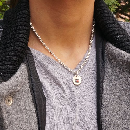 シルバー925 首元に彩りを与える石付きペンダントトップ silver925 シルバーアクセ...