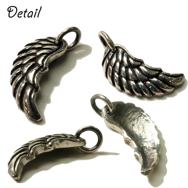 フェザー ペンダントトップ シルバー925 silver925 シルバーアクセサリー 羽 ネイ...