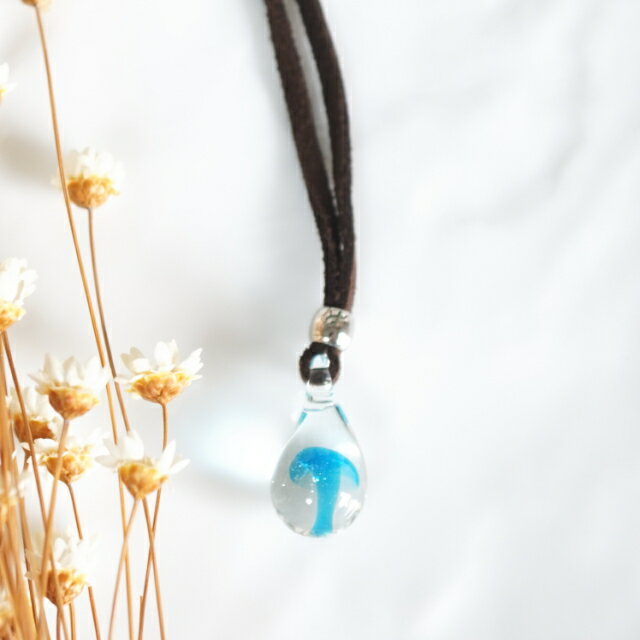 \半額★50%OFF/ネックレス ドロップ 爽やか 紐ネックレス キノコ きのこ 茸 涼し気 mens キッズ 夏 ロングネックレス レディース メンズ ユニセ...