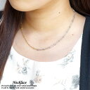 人気 レディースネックレス チェーンネックレス バイカラー ゴールド シルバー 2連 あずきチェーン アズキ 小豆 ショートネックレス mens