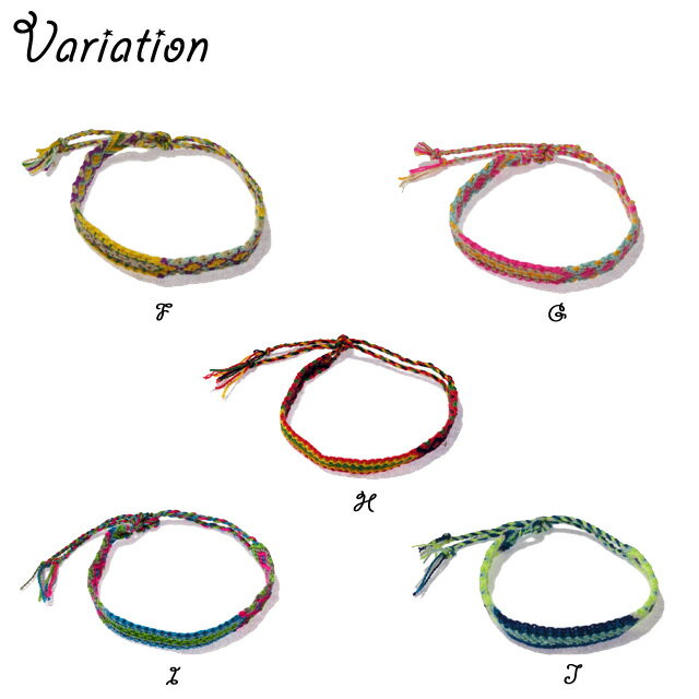 アクセサリーのYUKATANゆかたんのミサンガ プロミスリング ユニセックス 男女兼用 カラフル 色鮮やか 模様 柄 編み込み 足首 アンクレット 足 メンズ 21'12｜アングル3