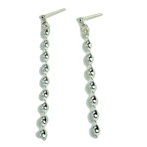 シルバーピアス ねじれ ねじり スクリュー (小) スタッドピアス シルバー925 silver925 シルバーアクセサリー 大ぶりピアス