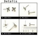 シルバーピアス クロス 十字架 お花 スタッドピアス シルバー925 silver925 シルバーアクセサリー スタッドピアス レディースピアス 2