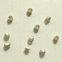 シルバーパーツ 10個で1セット 直径1.3mmタイプでシンプルな小さいシルバー925製のとっても小さいつぶつぶのような形状のビーズ10個セット ビーズ アクセ...