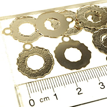 クリスマスリースチャーム ゴールド シルバー 10個1セット アクセサリーパーツ 手作り ハンドメイド 材料