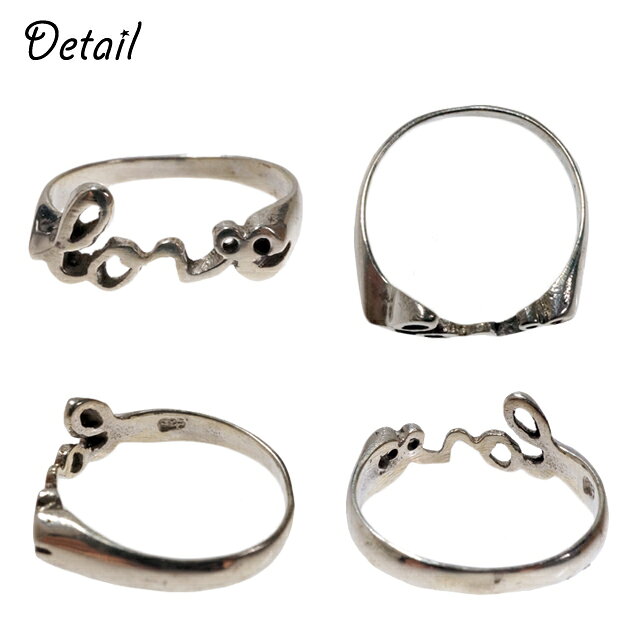 シルバー925 silver925 シルバーアクセサリー レディース メンズ リング 指輪 英字...