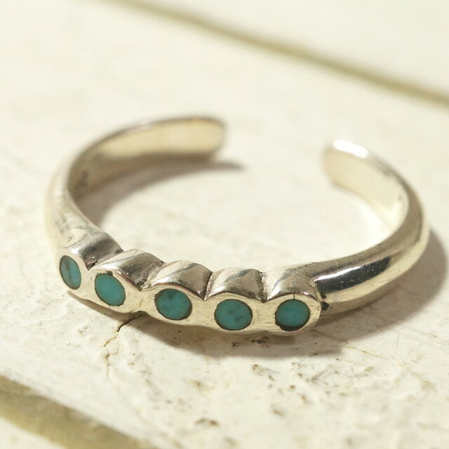 フリーサイズリング ターコイズの輝きを足もとにもプラス+トルコ石足指リング110 シルバー925 silver925 シルバーアクセサリー 指輪 足指リング ト...