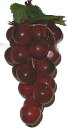 フルーツ サンプル ブドウ （赤紫色） 合成ゴム製 6cmx6cmx長さ14cm 重さ58g グレープ