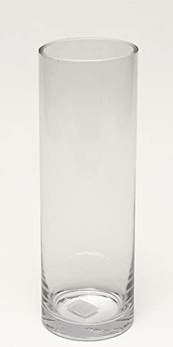 ガラス花瓶 BBG-188 直径10cm×高さ30cm　重量：560g　円筒型 フラワーベースです。花瓶 おしゃれ 透明 大型 ガラス フラワーベース 花器 シリンダー 円柱 vase