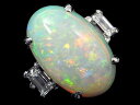 Pt900 オパール&ダイヤモンド デザインリング OP4.82ct D0.46ct 22号 中古 プラチナ 指輪 ジュエリー アクセサリー 80210060 | ゆびわ リング ダイヤ ダイヤリング ダイヤモンドリング 18金 レディース 女性 妻 誕生日 プレゼント ギフト 母の日 結婚記念日