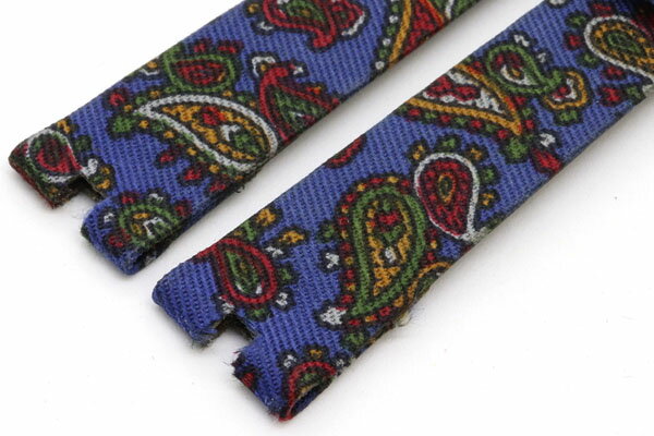 【新品】ショパール 替えベルト 純正 ハッピーダイヤ用 ブルー キャンバス レザー 未使用 ペイズリー柄 時計 腕時計 Watch chopard|時計バンド 腕時計バンド 交換バンド 交換ベルト 時計ベルト 腕時計ベルト ベルト バンド 替えバンド ブランド小物 ブランド ブランド腕時計