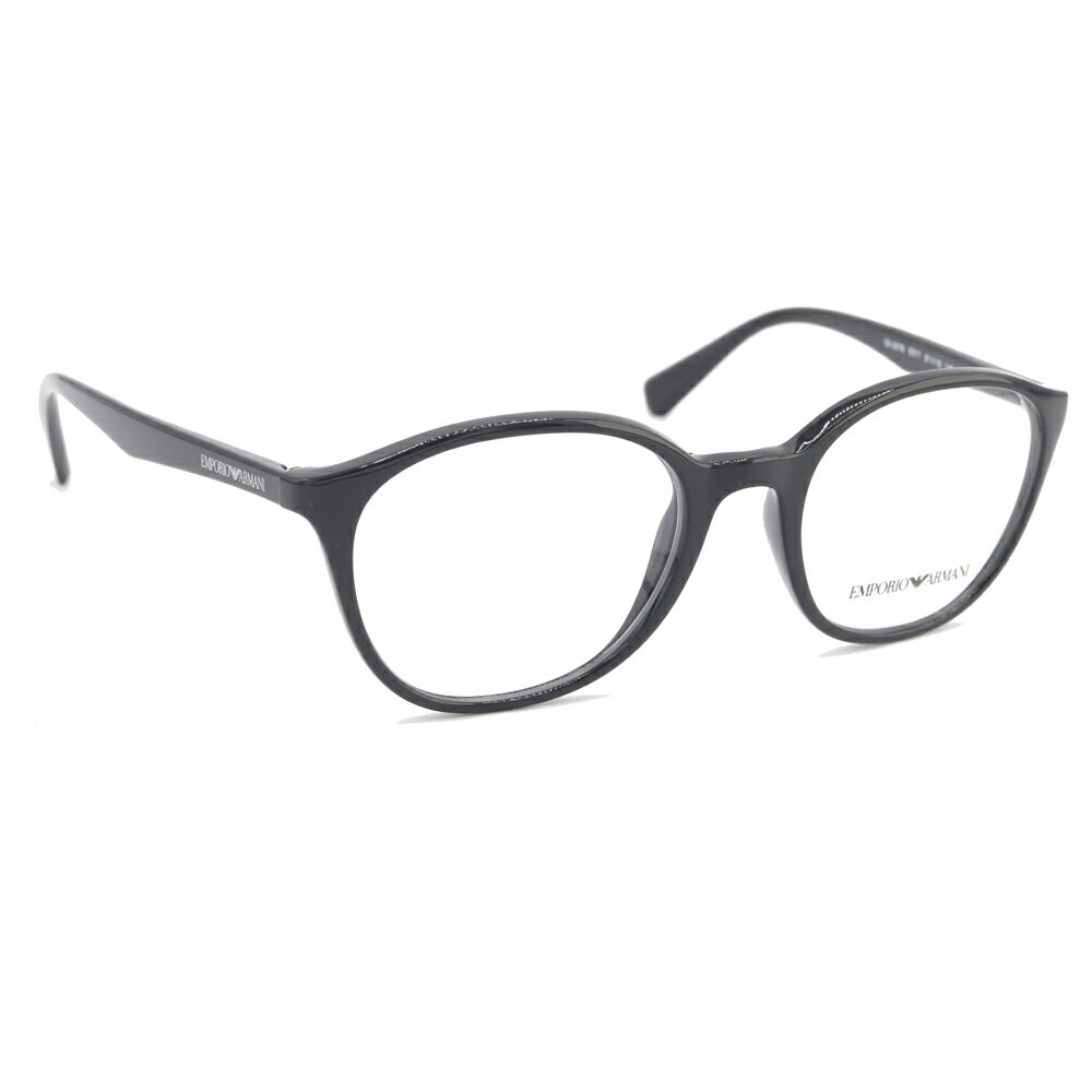 エンポリオ アルマーニ メガネフレーム EA3079 ブラック クリア 中古 眼鏡 サングラス アイウェア ロゴ EMPORIO ARMANI