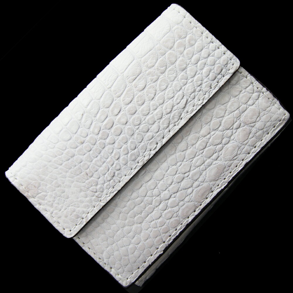 ヒマラヤ クロコダイル 三つ折り財布 HL-9609-HM NATURAL ヒマラヤ クロコダイル 新品 未使用 コンパクトウォレット ミニ ワニ 鰐 エキゾチックレザー 財布 レディース メンズ HIMARAYA CROCODILE