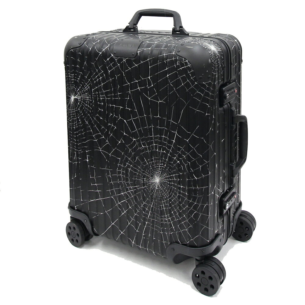 リモワ キャリーケース Supreme コラボ ブラック 中古 49L スパイダー キャリーバッグ  ...