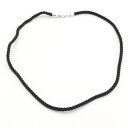 フレッド チョーカー ブラック シルバー 750 WG コットン 中古 ネックレス 黒 メンズ レディース FRED