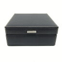 フェラガモ ジュエリーケース AQ-66 505 ブラック レザー 中古 小物入れ 黒 宝石ケース Salvatore Ferragamo