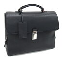 プラダ ブリーフケース 2VB093 ブラック レザー 中古 書類かばん ビジネス メンズ 男性 PRADA