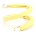 ボッテガヴェネタ ブレスレット 608701 イエロー SV スターリングシルバー925 レザー 中古 バングル アクセサリー メンズ レディース BOTTEG...