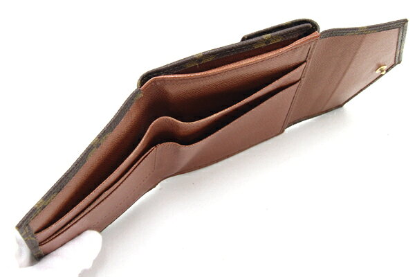 【中古】 ルイヴィトン Wホック財布 モノグラム ポルトモネ ビエ カルトクレディ M...