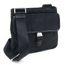 プラダ ショルダーバッグ VA0269 ブラック ナイロン レザー 中古 斜め掛け ポシェット ロゴ レディース メンズ PRADA